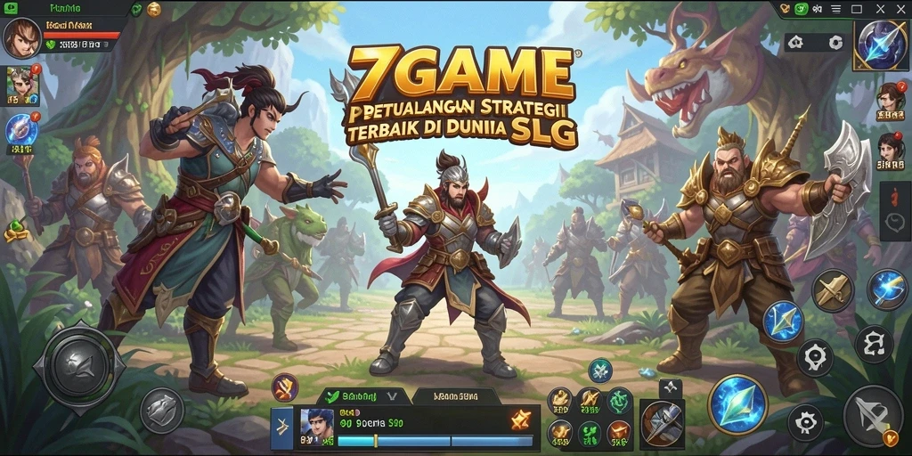 Tampilan menarik dari gameplay SLG di 7GAME.