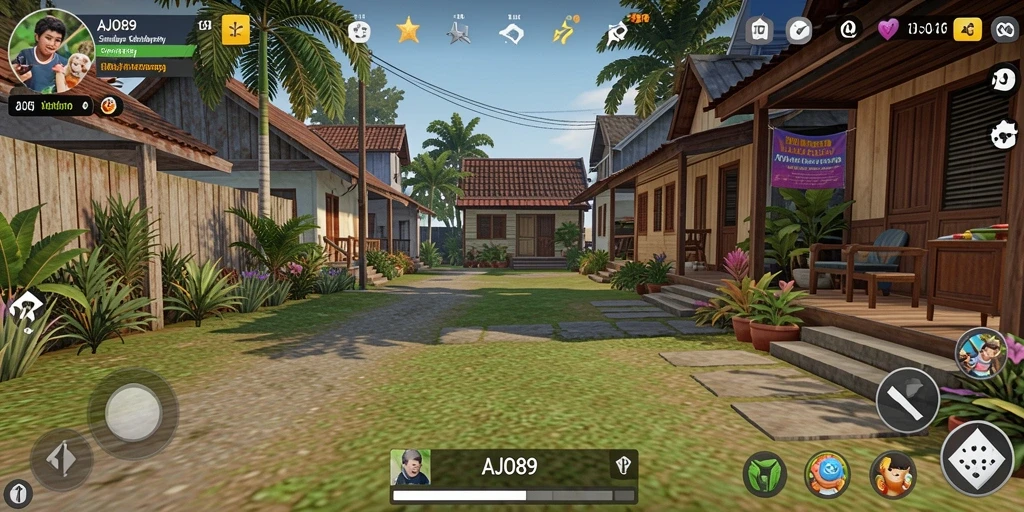 Tampilan menarik gameplay AJO89 dengan aktivitas simulasi interaktif.