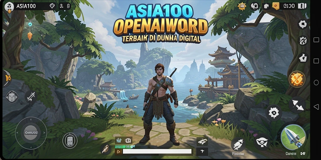 Tampilan gameplay ASIA100 yang menakjubkan dan imersif.