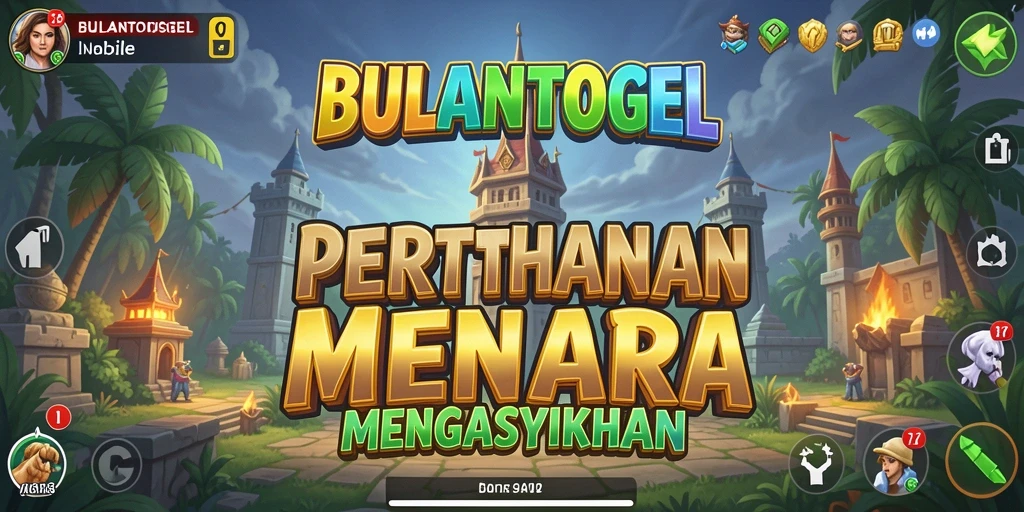 Tampilan gameplay BULANTOGEL menyoroti pertarungan seru Tower Defense.