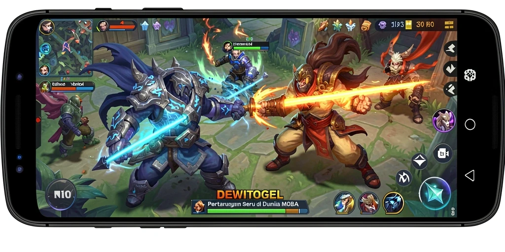 Tampilan gameplay seru di DEWITOGEL dengan karakter yang beragam.