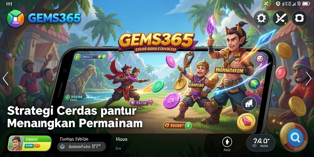 Tampilan gameplay menarik dari GEMS365 dengan banyak strategi.