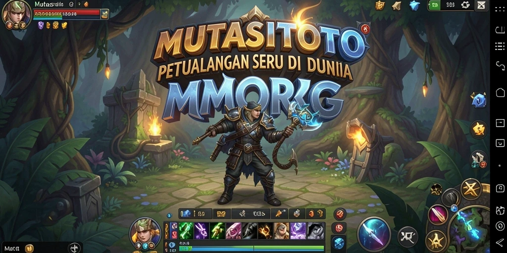 Screenshot gameplay MUTASITOTO yang menampilkan aksi petualangan.