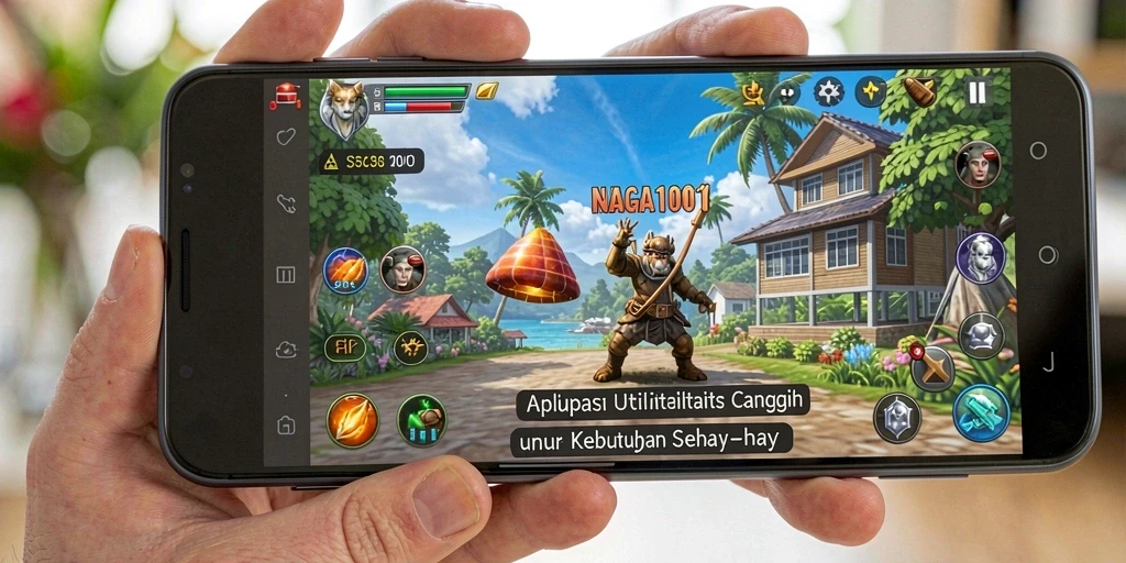 Tampilan antarmuka utama NAGA1001 yang sederhana dan efisien.