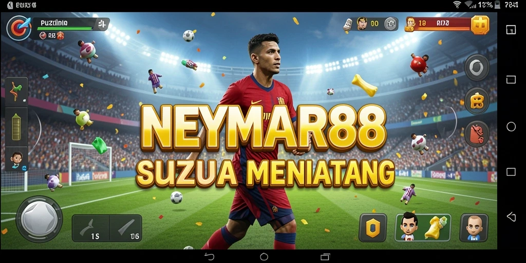 Screenshot menunjukkan gameplay NEYMAR88 yang penuh tantangan.