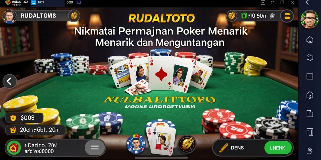 Gameplay menarik RUDALTOTO dengan fitur interaktif Poker.