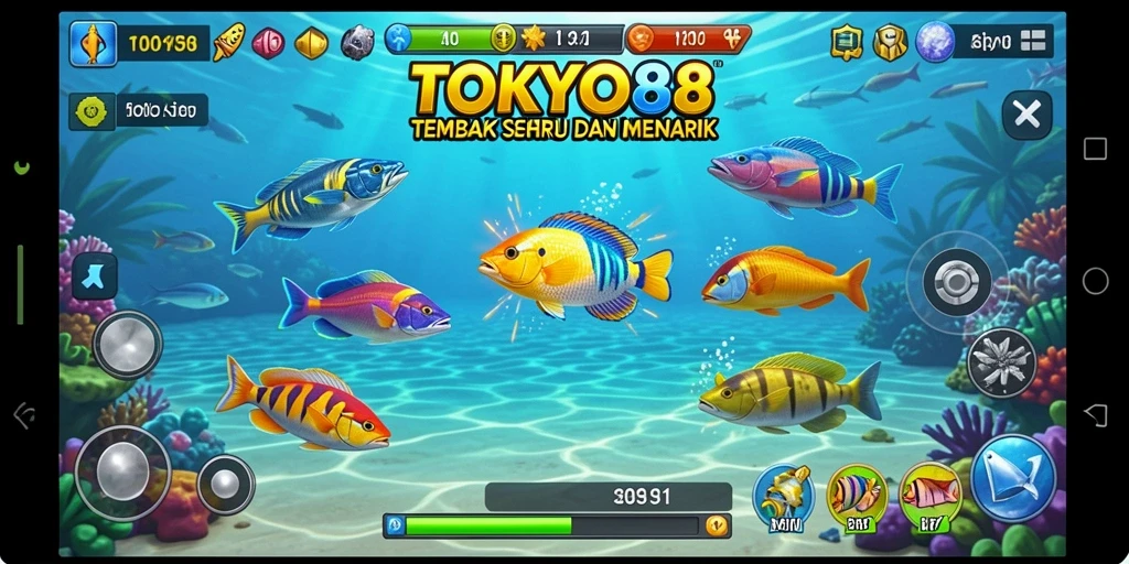 Tangkapan ikan seru dengan grafis memukau di TOKYO88.